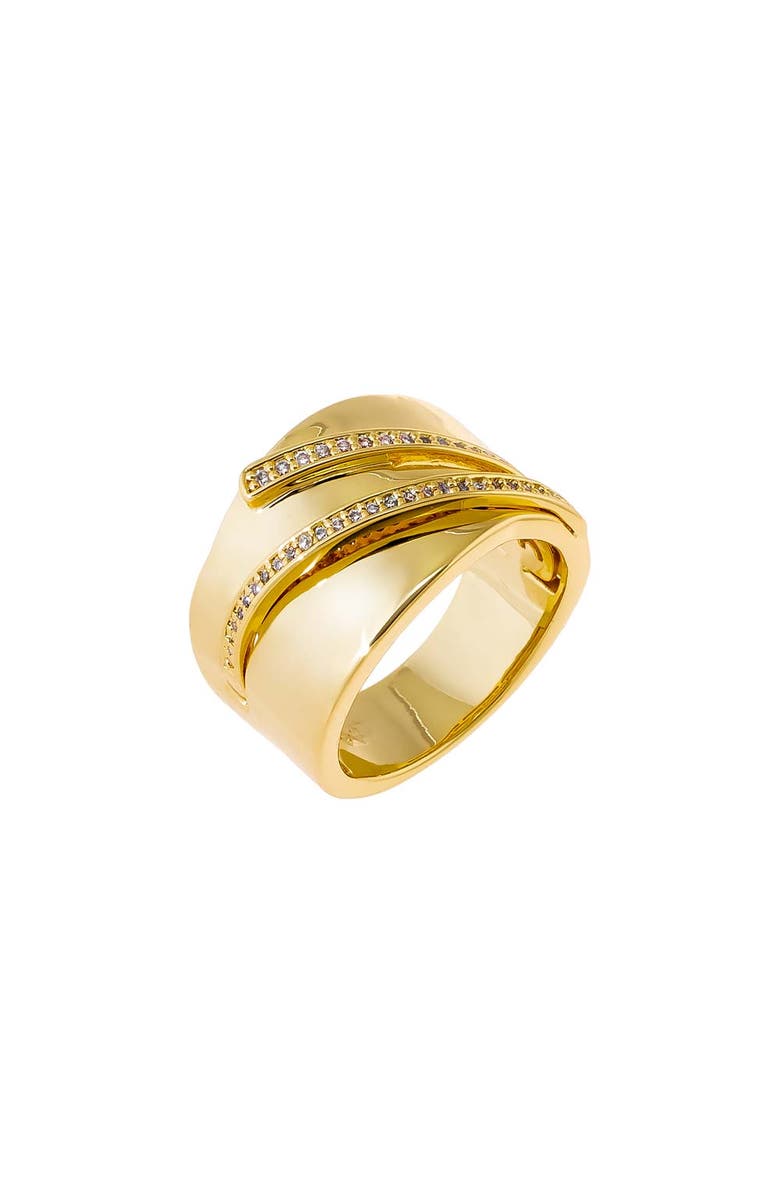 BY ADINA EDEN Pave Lined Wide Band Ring, Main, color, 