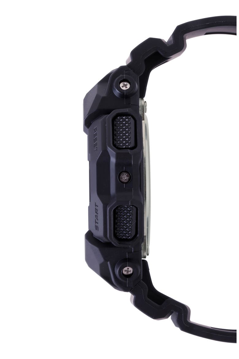 GD010-1A1 Digital Resin Strap Watch, 51.9mm, Alternate, color, BLACK