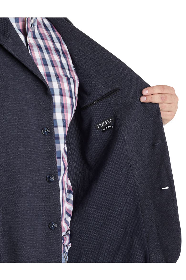 Big & Tall Hooded Sport Coat, Alternate, color, NAVY