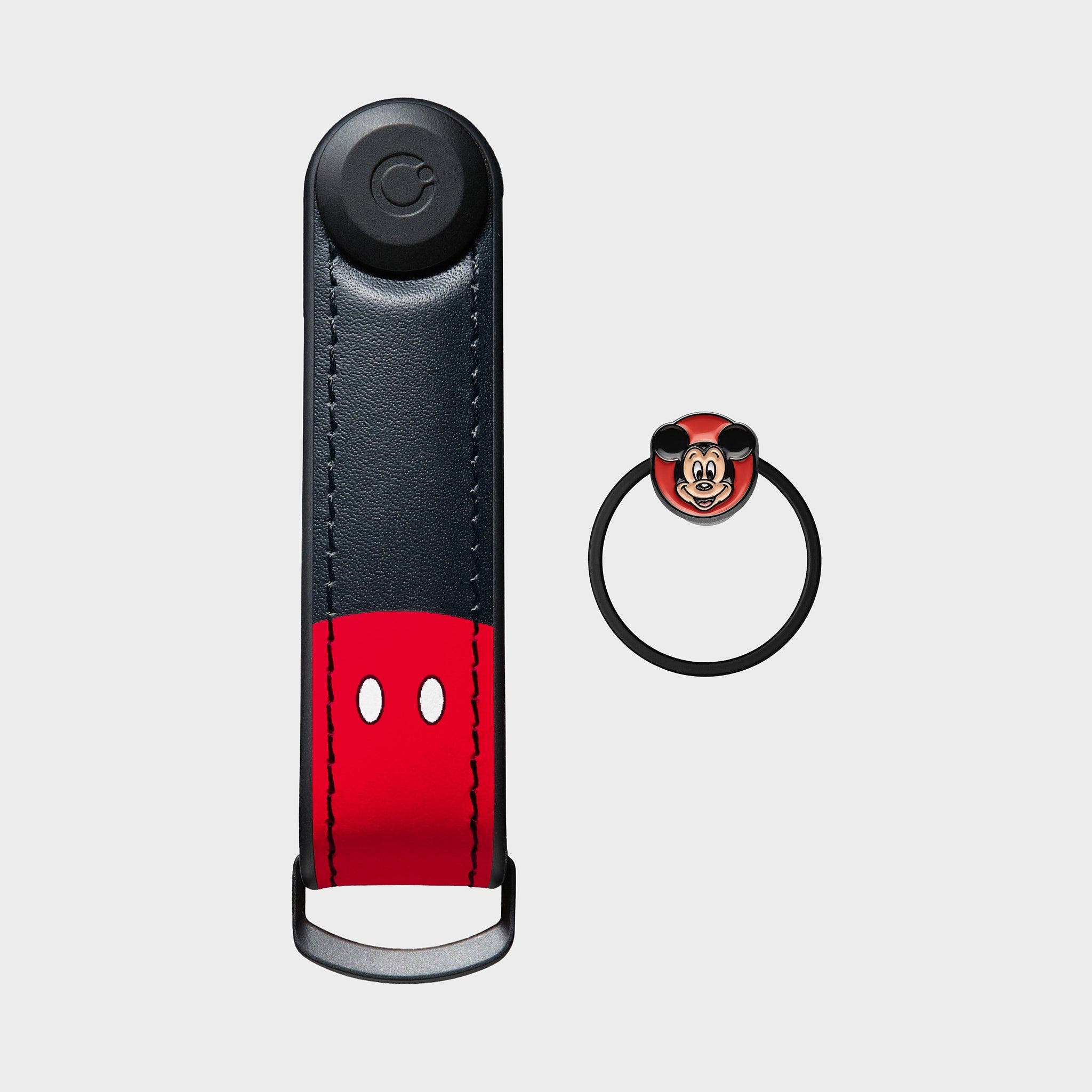 Orbitkey Disney Hybrid Leather Key Organiser + Ring v2 Kit, Alternate, color, Mickey Mouse