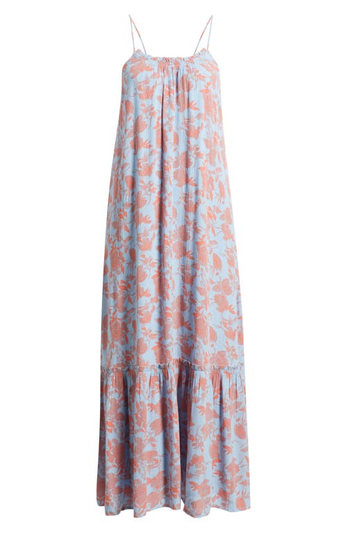 Shop Treasure & Bond Floral Ruffle Hem Maxi Sundress