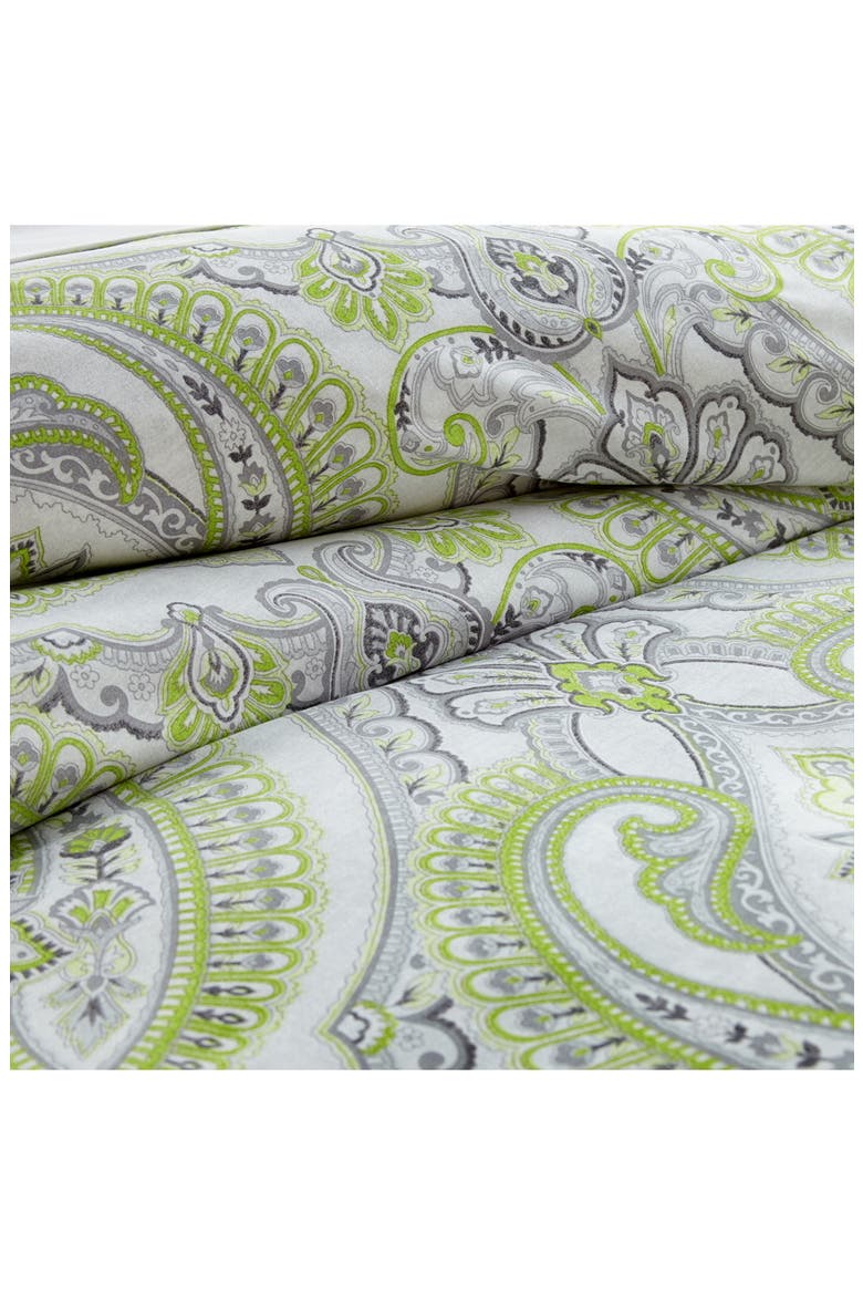 Pure Melody Printed Comforter Set, Alternate, color, GREEN