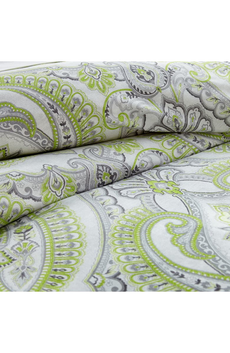 SOUTHSHORE FINE LINENS Pure Melody Printed Comforter Set, Alternate, color, Green