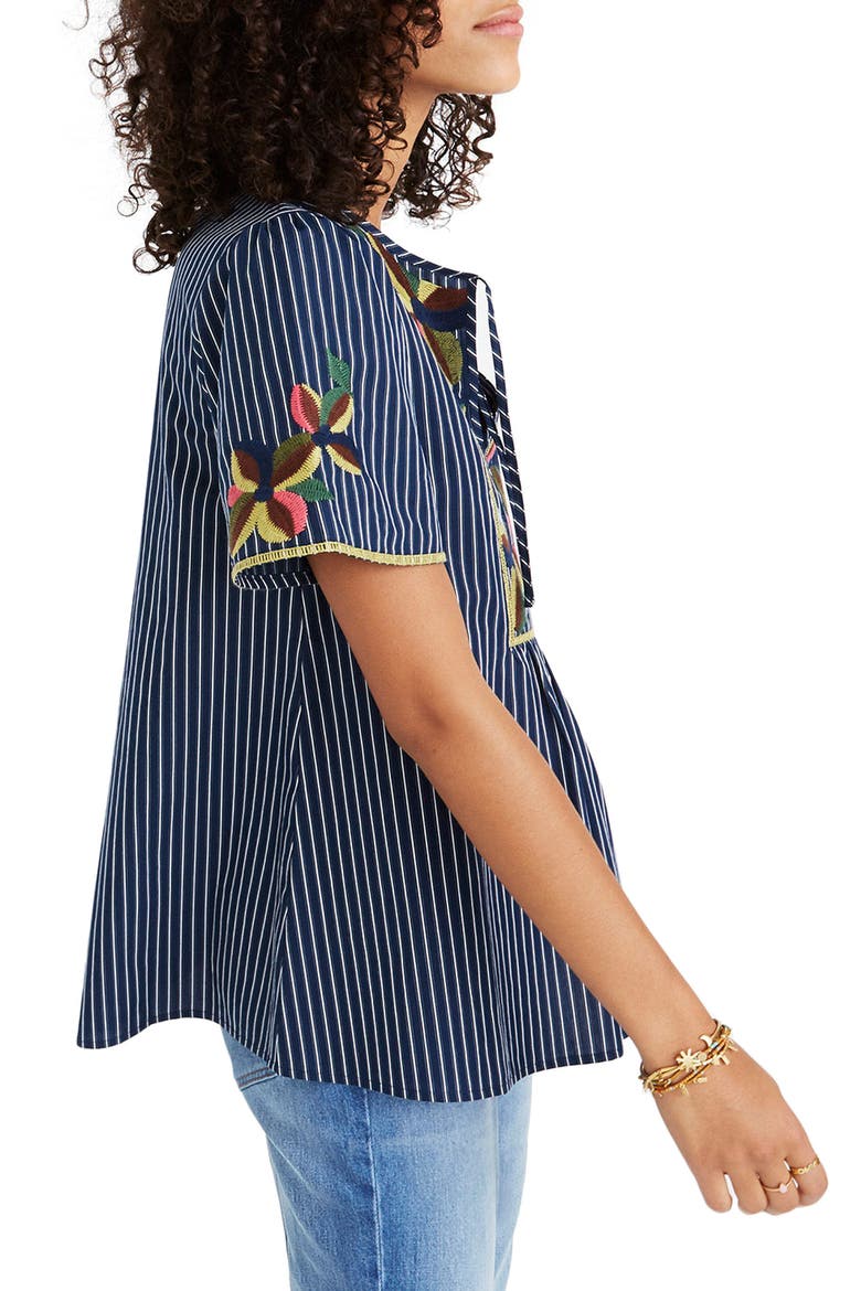 Embroidered Fable Top, Alternate, color, TWILIGHT