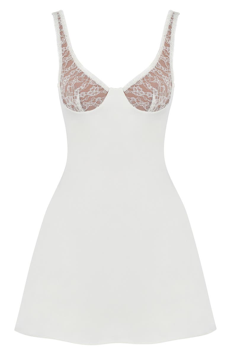Cassandra Lace Cup Satin Minidress