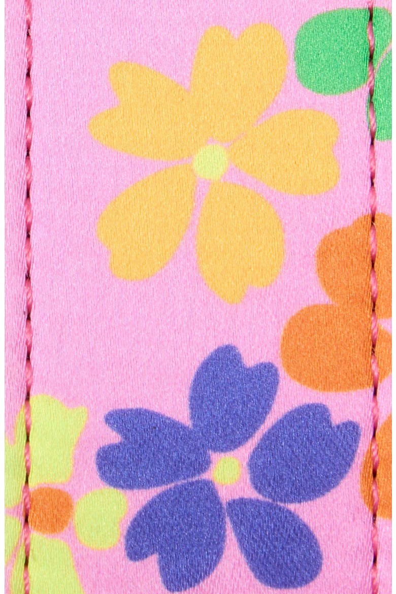 Floral Print Faux Leather Belt, Alternate, color, PINK MULTI / ANTIQUE BRASS