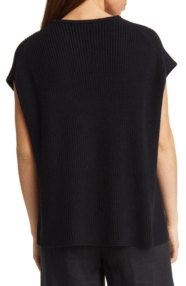 Eileen Fisher Crewneck Stretch Organic Cotton Top, Alternate, color,