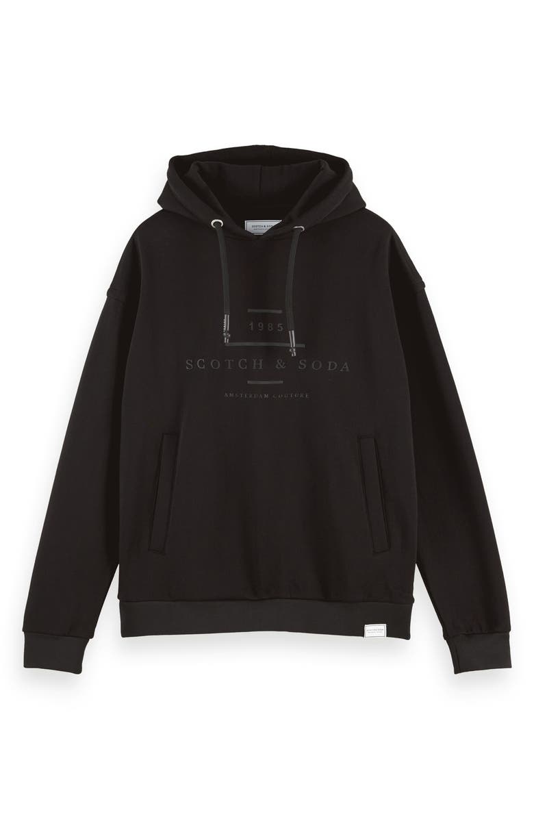 Scotch & Soda Logo Graphic Hoodie, Alternate, color,