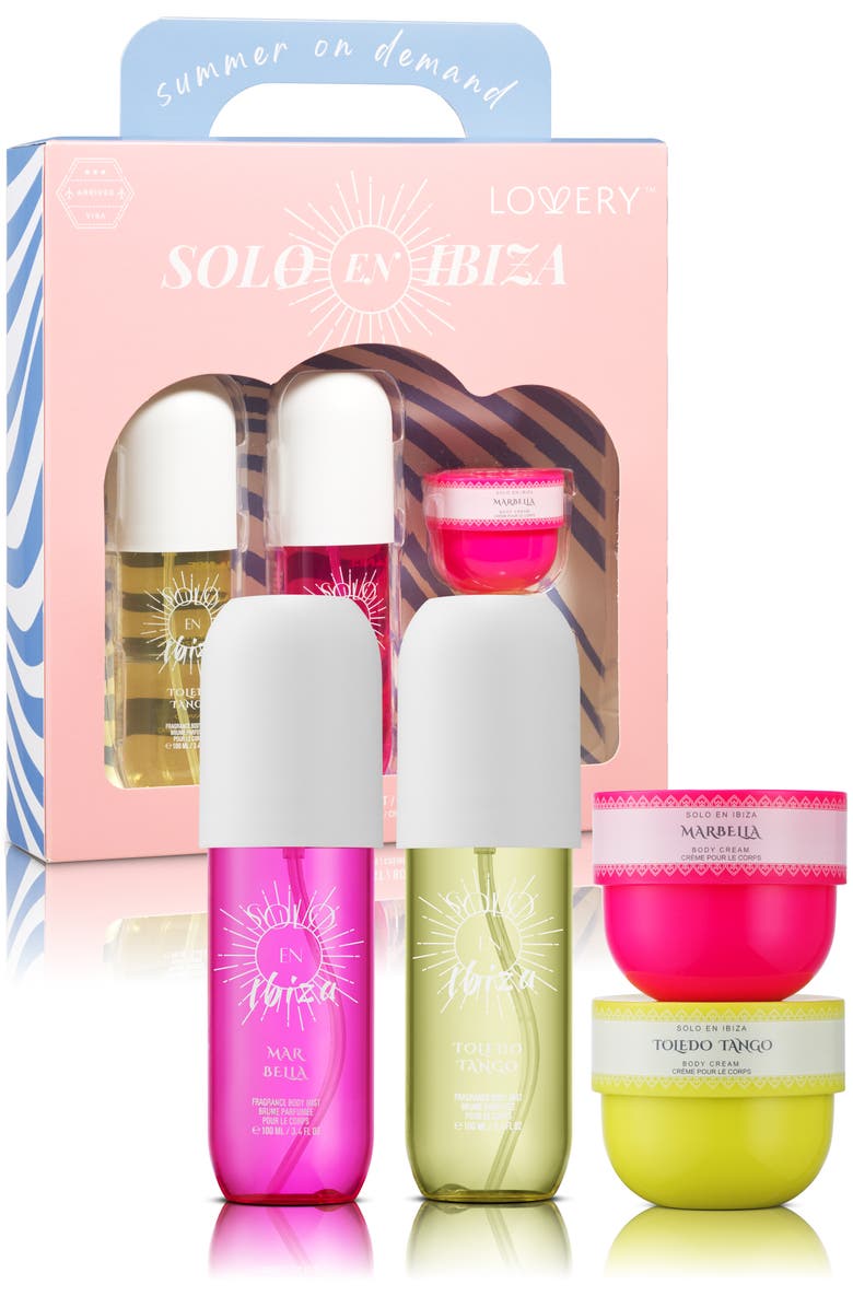 Lovery 4-Pc. Solo en Ibiza Body Care Gift Set, Main, color, Multi Scent