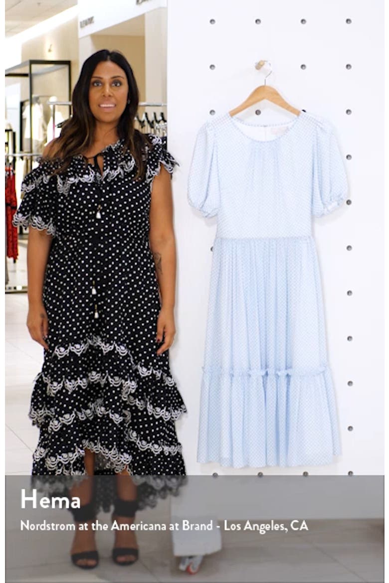 Gingham Puff Sleeve Dress video