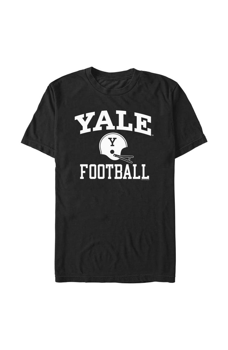 Yale University Men's Yale University Football Helmet Logo Graphic T-Shirt, Main, color, Black