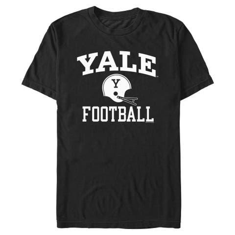 Men's Yale University Football Helmet Logo  Graphic T-Shirt