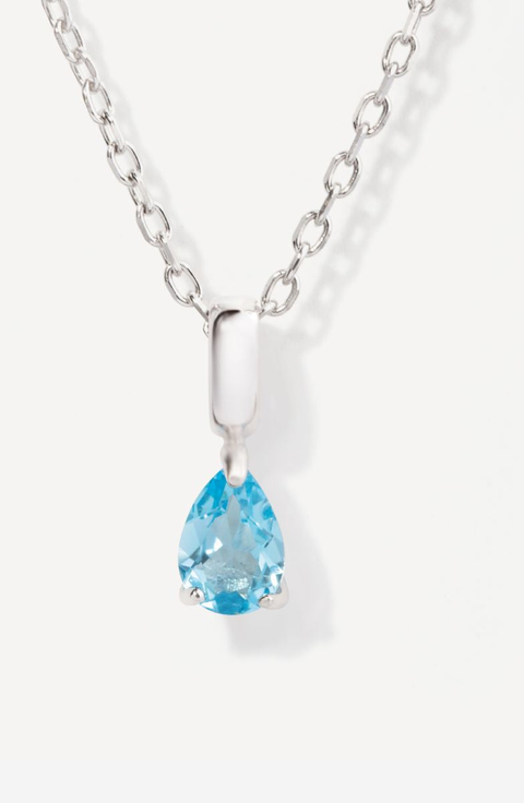 Birthstone Teardrop Necklace