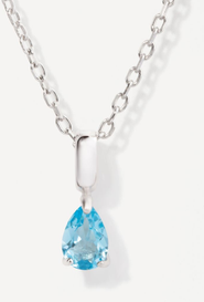 Little Sky Stone Birthstone Teardrop Necklace