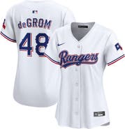 Nike Women's Nike Jacob deGrom White Texas Rangers Home Limited Player Jersey