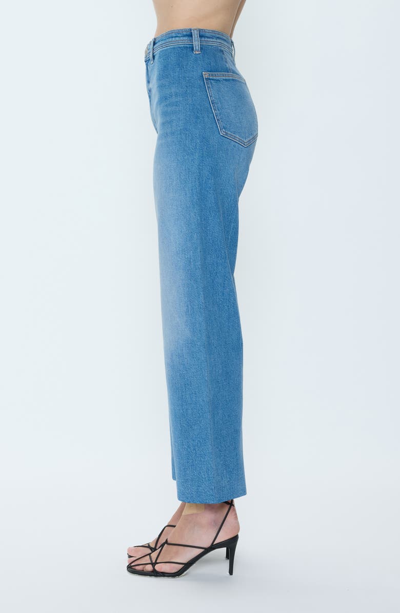 Pistola Penny Crop High Waist Wide Leg Jeans, Alternate, color, Solina