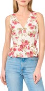 Halogen® Babydoll Peplum Shell
