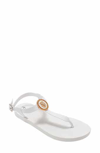 Lion Charm T-Strap Sandal