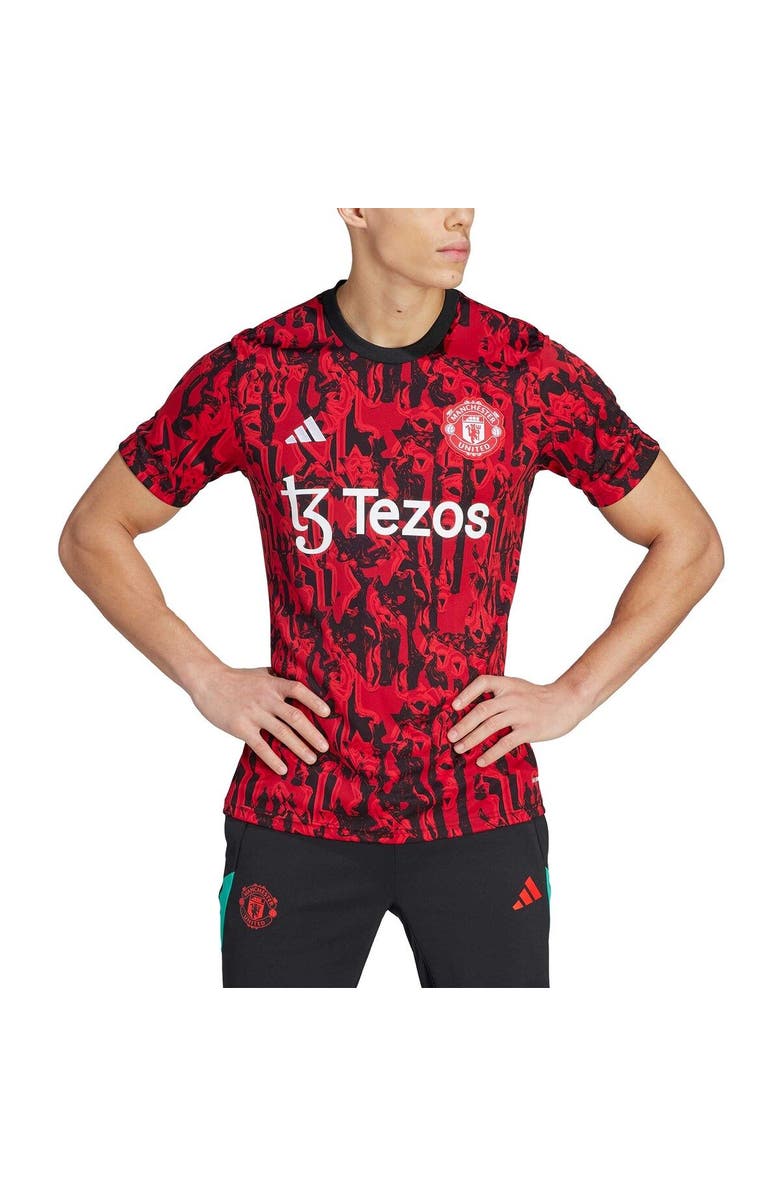 adidas Men's adidas Red Manchester United 2023/24 Pre-Match Top, Alternate, color, Red