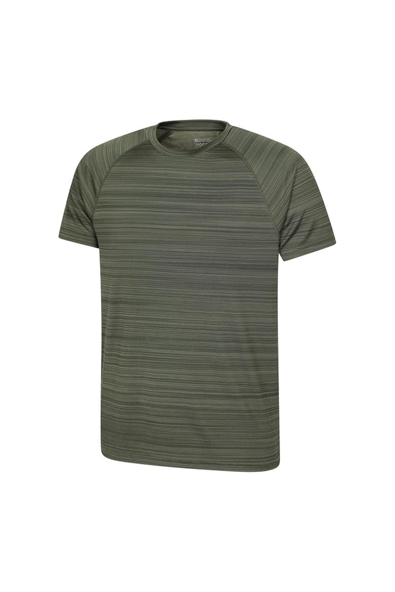Gender Inclusive Stripe Isocool T-shirt, Alternate, color, Green