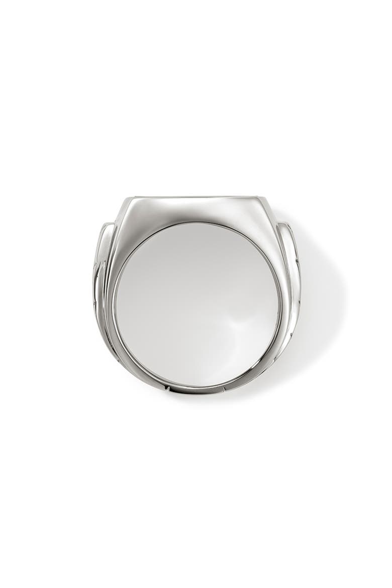 Men's Onyx Signet Ring, Alternate, color, SILVER
