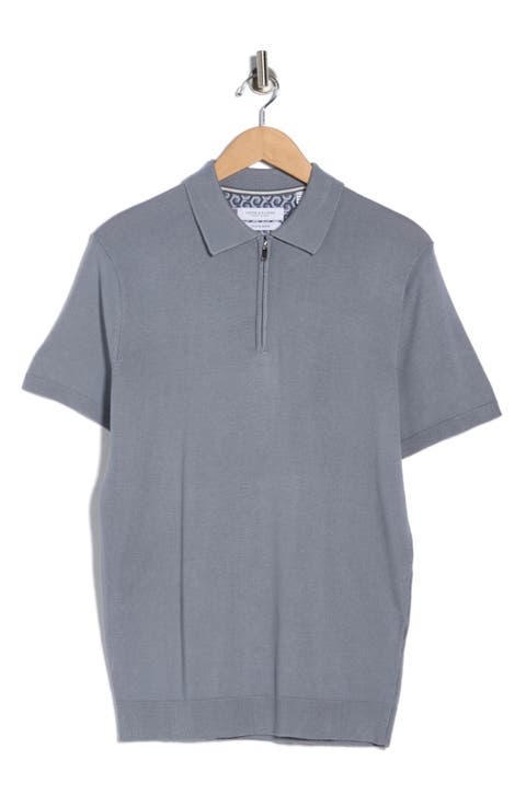 Quarter Zip Polo Sweater