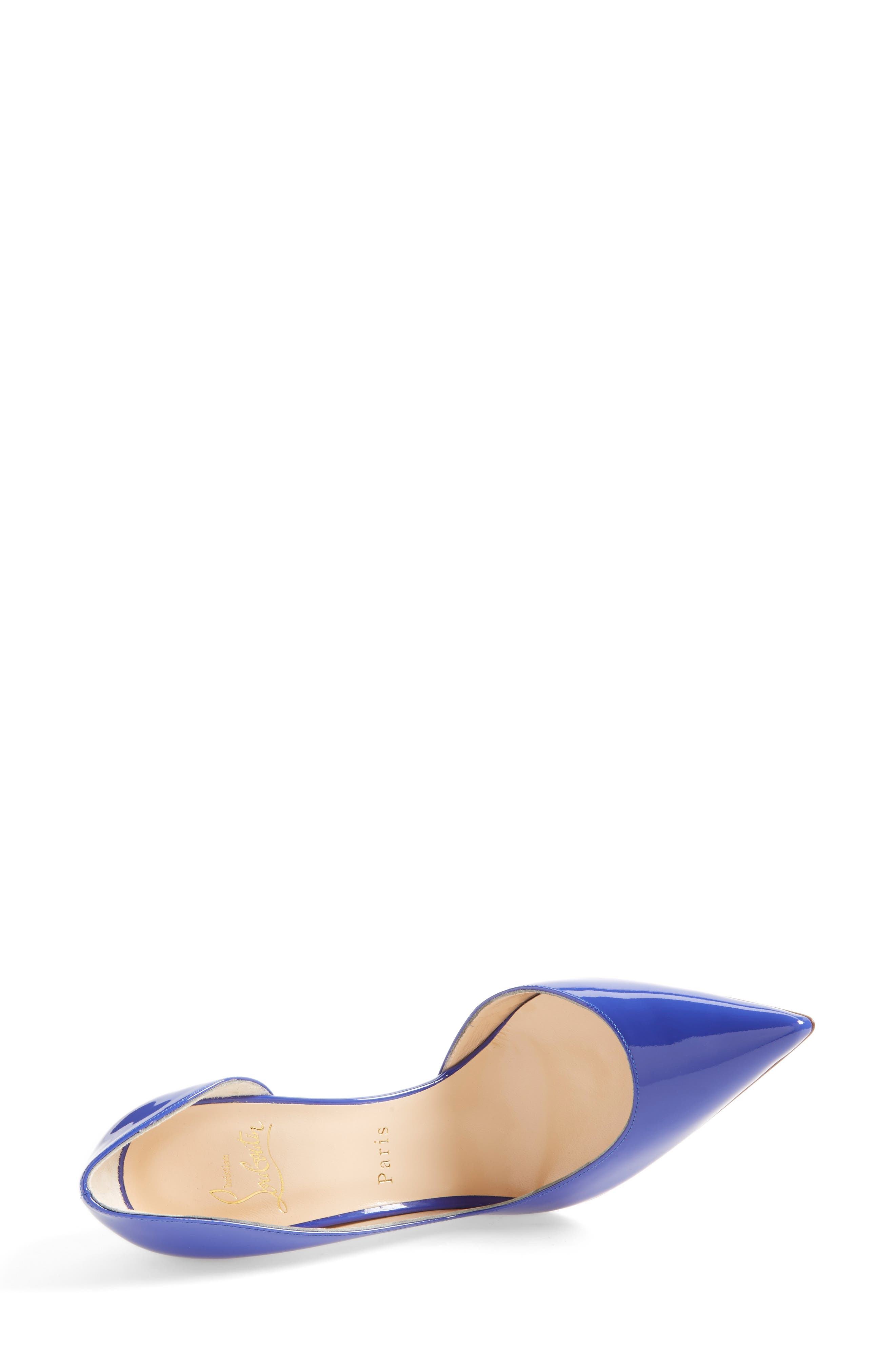 Iriza Pointed Toe Half d'Orsay Pump, Alternate, color, PERVENCHE