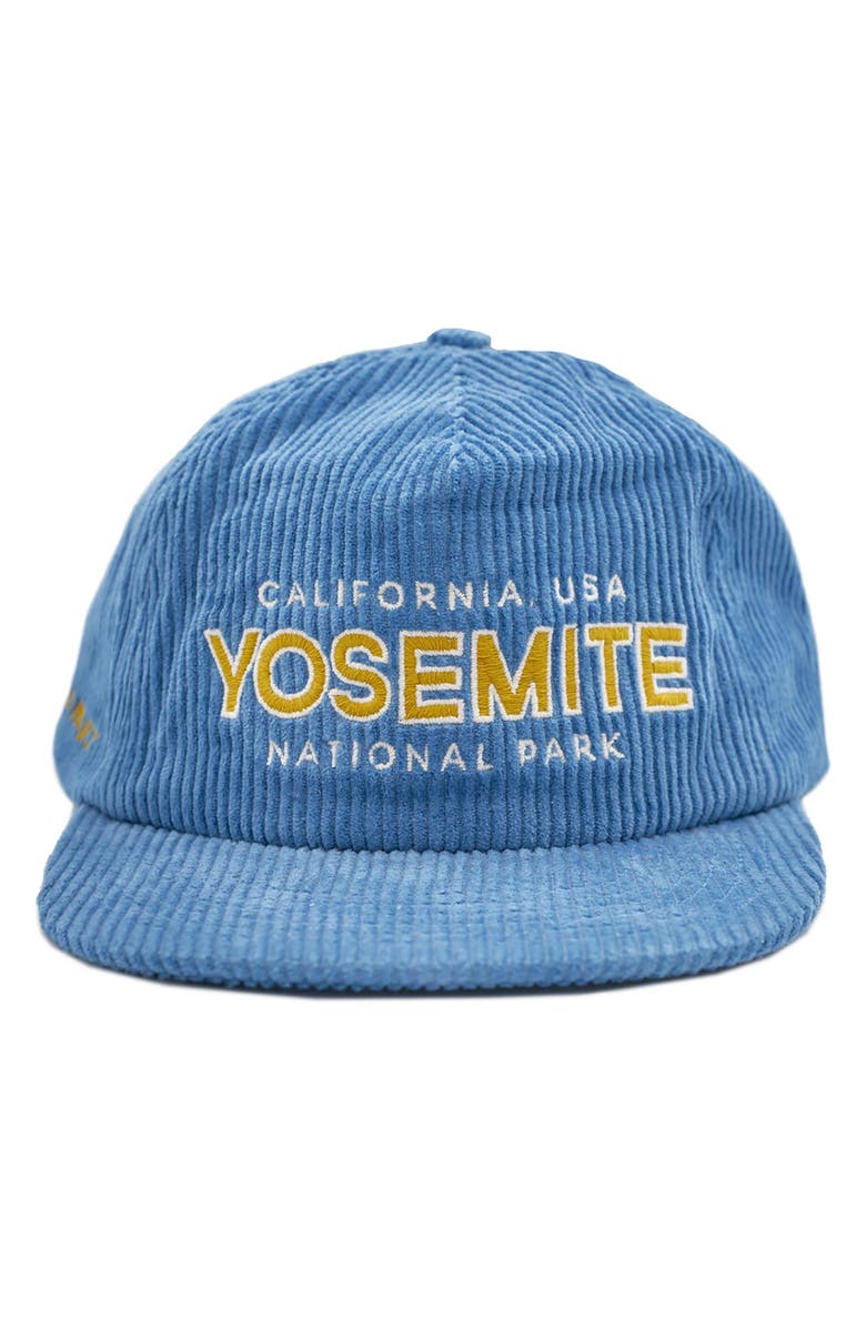Parks Project Yosemite Embroidered Corduroy Baseball Cap, Main, color, 