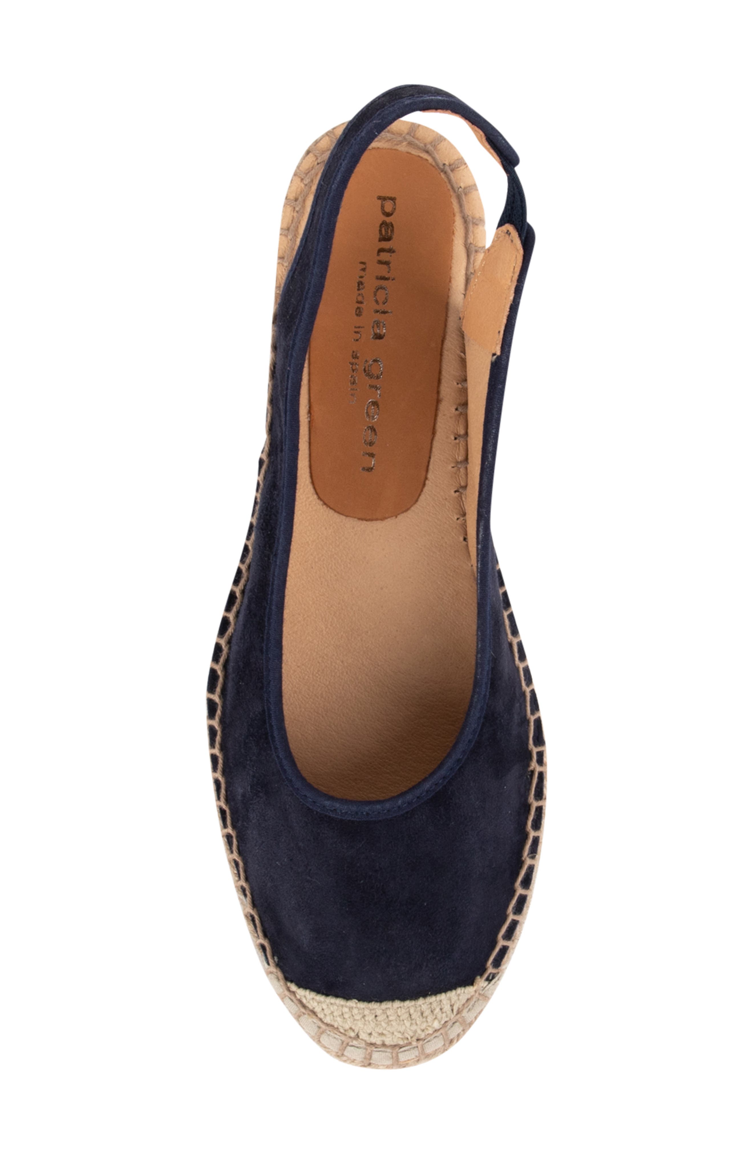 Valencia Slingback Wedge Espadrille, Alternate, color, NAVY