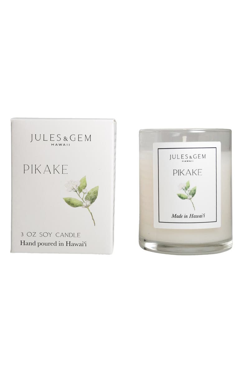 Jules & Gem Hawaii 3 OZ CANDLE / PUAKENIKENI, Alternate, color, Pikake