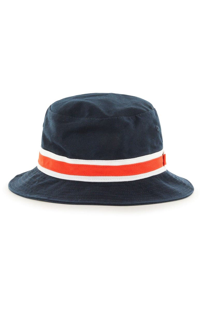 '47 Men's '47 Navy Denver Broncos Striped Bucket Hat, Alternate, color, Navy