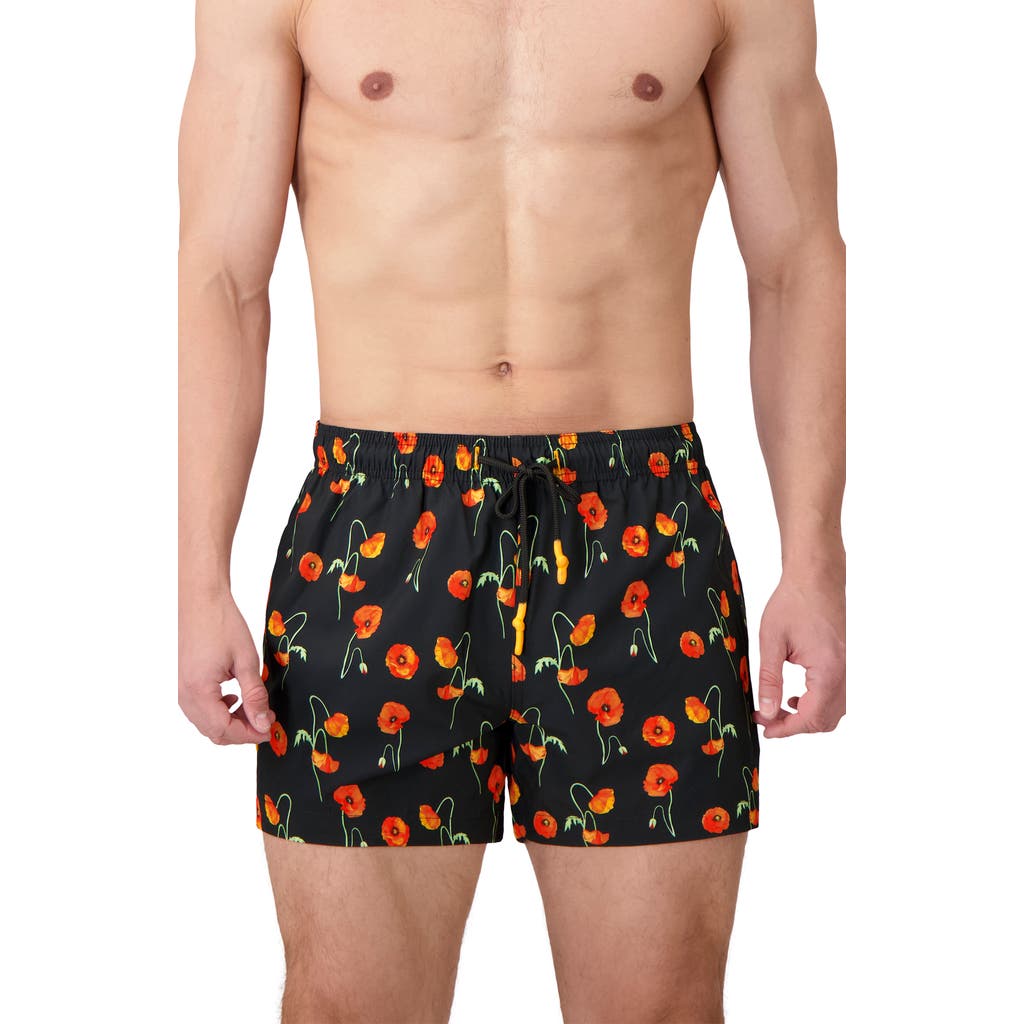 Sunset X Vine Floral Swim Trunks
