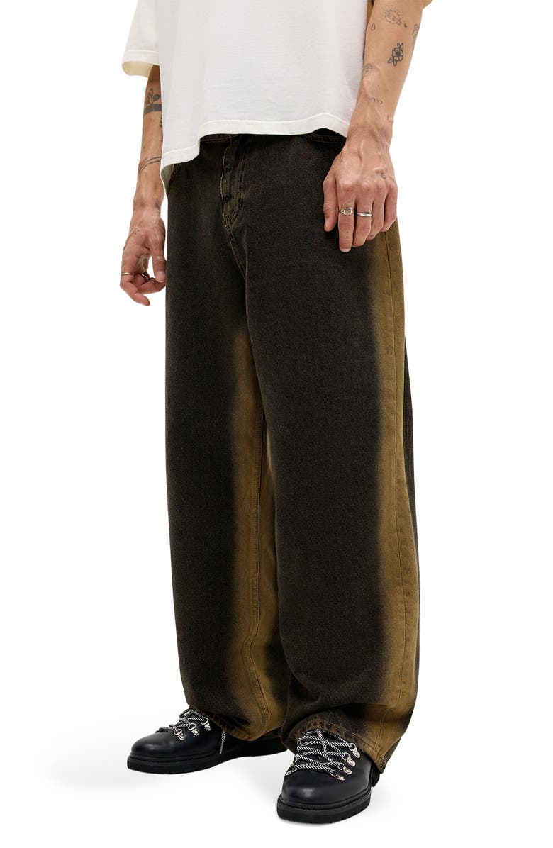 BDG Urban Outfitters Side Spray Jack Jeans, Main, color, Temper Black