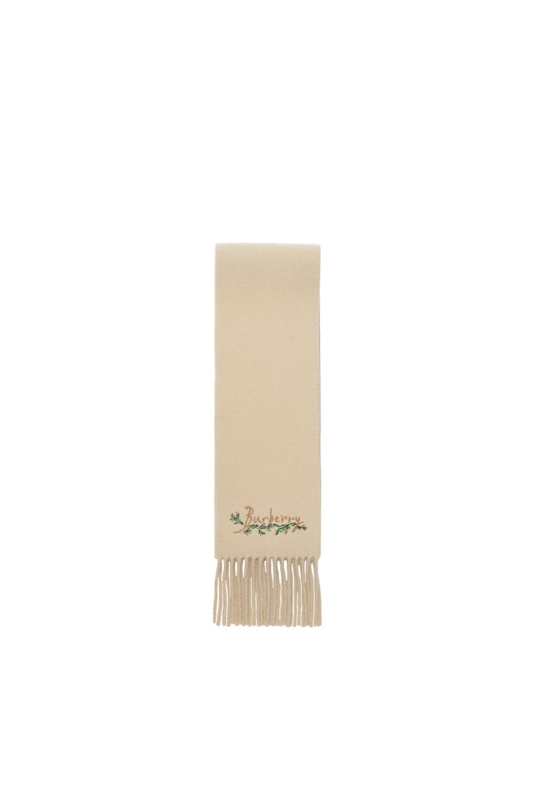 Narrow Brave Little Tree Cashmere Scarf, Alternate, color, Nutmeg beige