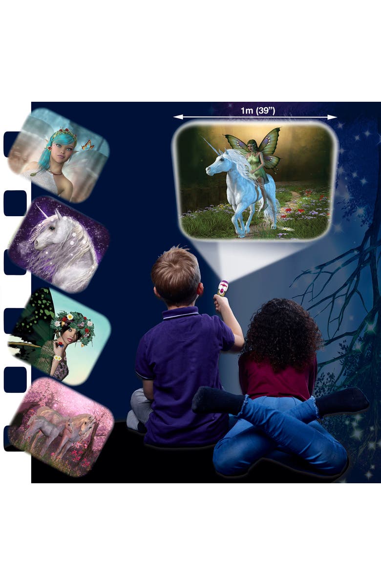 Brainstorm Toys Fairy & Unicorn Torch & Projector, Kid 3+, Alternate, color, Multicolored