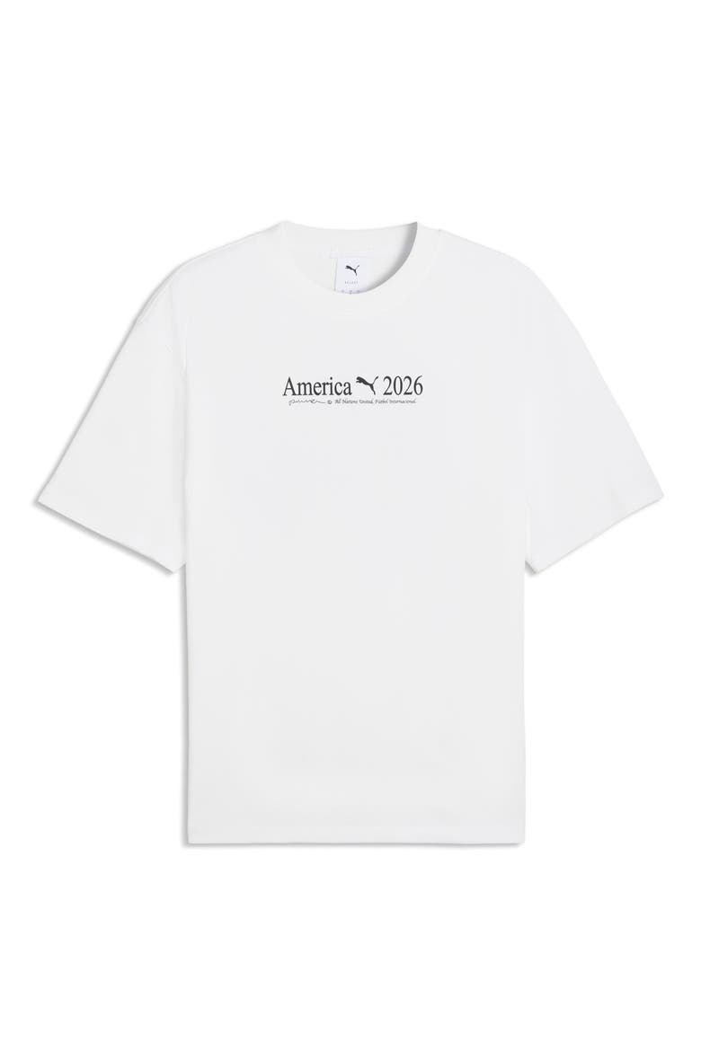 Retro Soccer Cotton Graphic T-Shirt, Alternate, color, PUMA WHITE