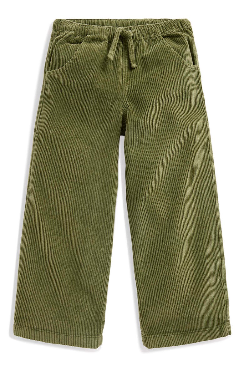 Kids' Drawstring Corduroy Straight Leg Pants, Main, color, OLIVE CORD
