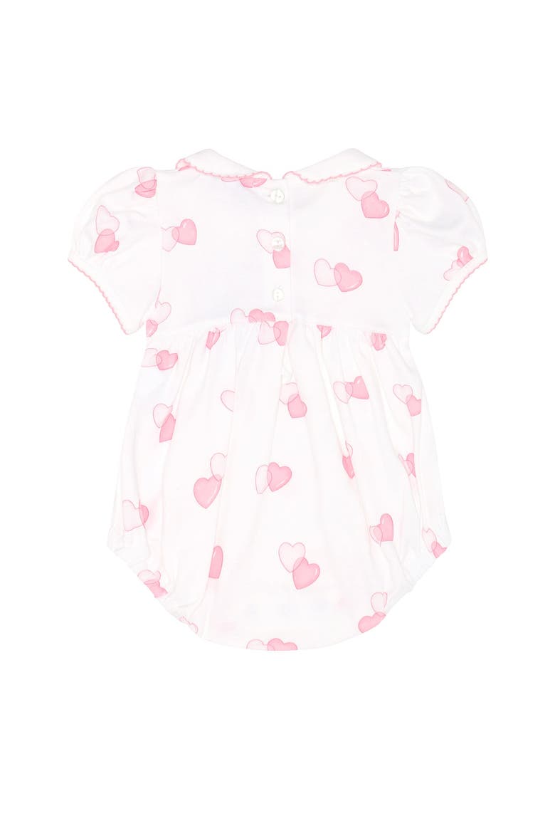 Sweetheart Smocked Bubble - Baby, Alternate, color, Pink