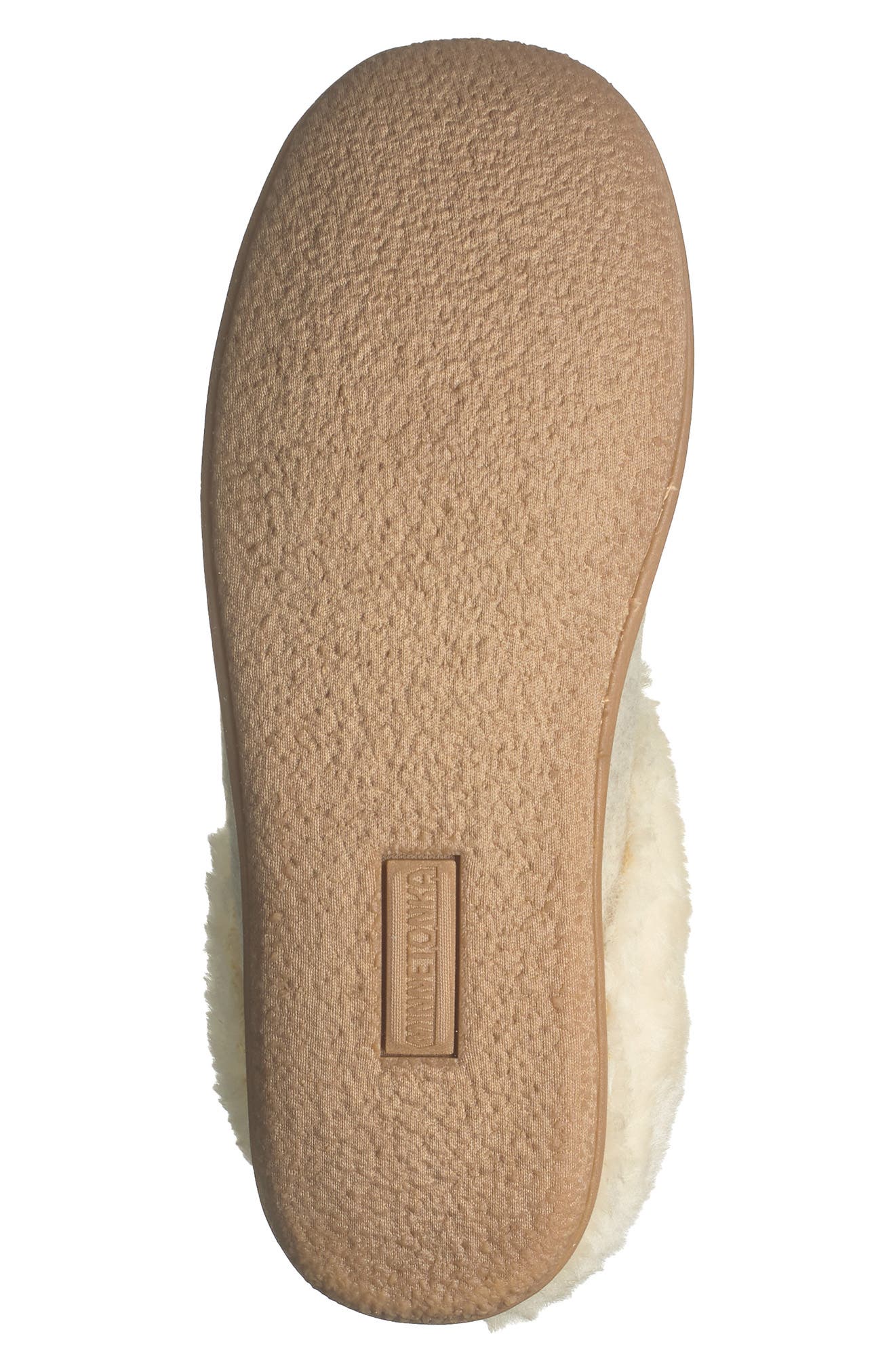 Minnetonka Sweater Knit Faux Fur Lined Mule, Alternate, color, 