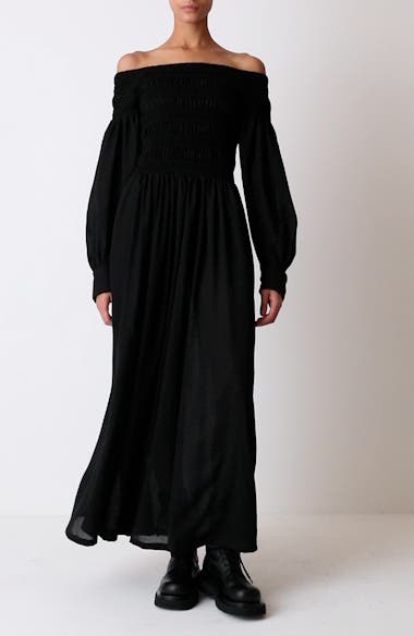 ワンピース Max Mara Aceri Virgin Wool Long Dress Aceri virgin wool midi dress in brown - Max Mara | Mytheresa