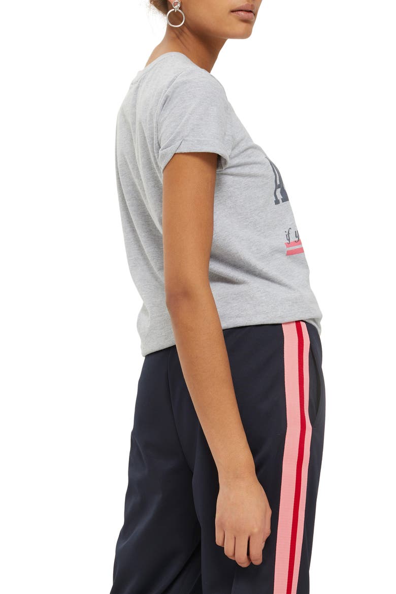 Embroidered Amore Graphic Tee, Alternate, color, GREY MARL