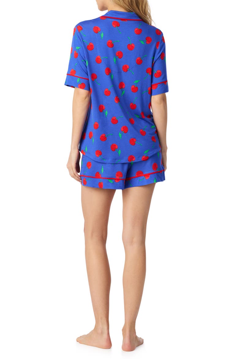 Print Short Pajamas, Alternate, color, BLUE PRINT