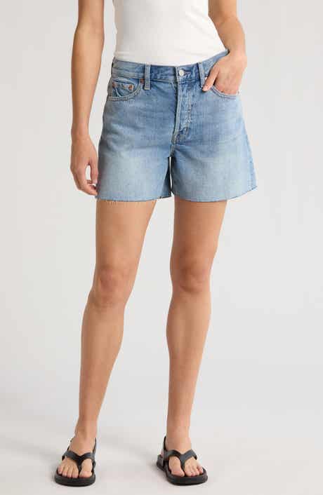 Pistola Andie High Waist Denim Cutoff Shorts