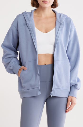 Z By Zella Feather Fleece Zip Hoodie