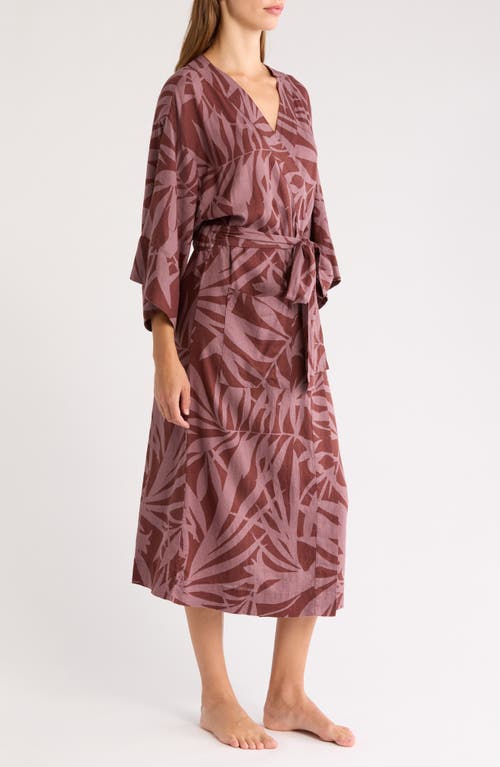 Nordstrom Vacation Linen Blend Robe In Pink