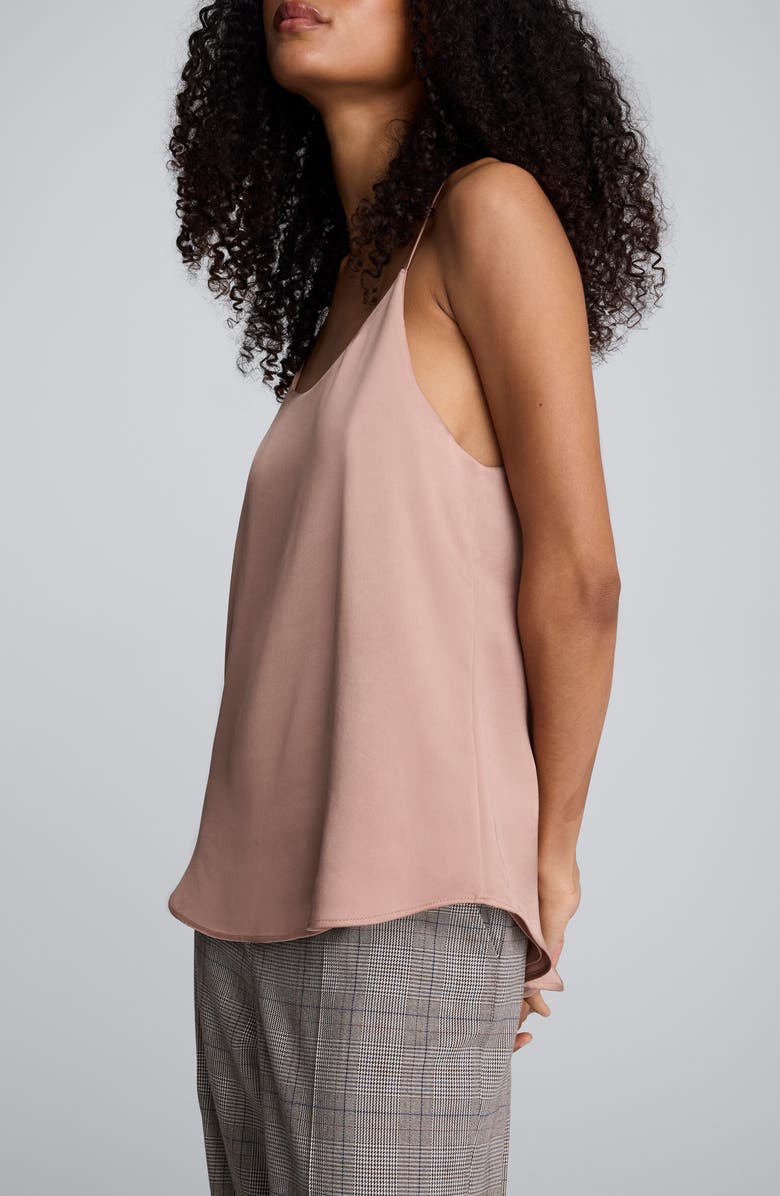 Kenneth Cole Scoop Neck Satin Camisole, Alternate, color, Pale Chestnut