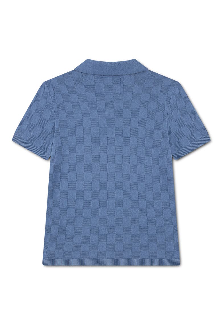 Kids' Swolo Johnny Collar Sweater Polo, Alternate, color, MOONLIGHT BLUE