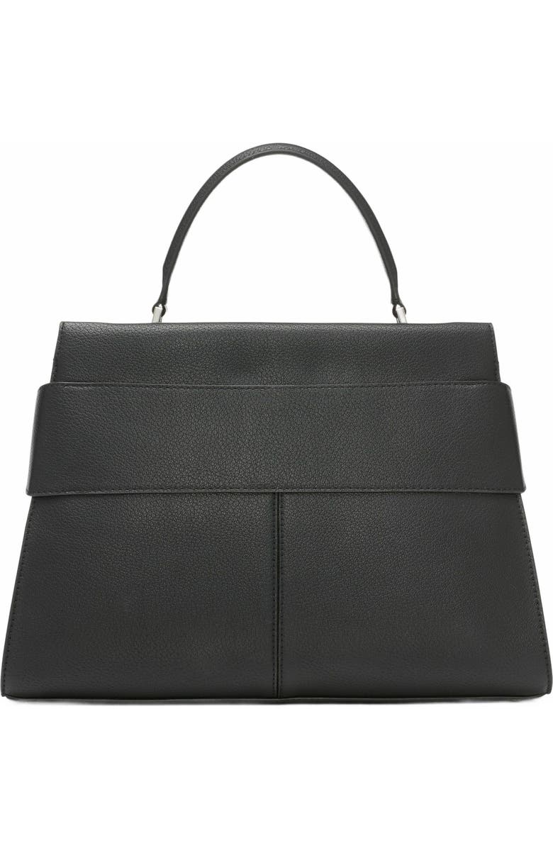 DKNY Bleeker Large Satchel, Alternate, color, Black/Silver