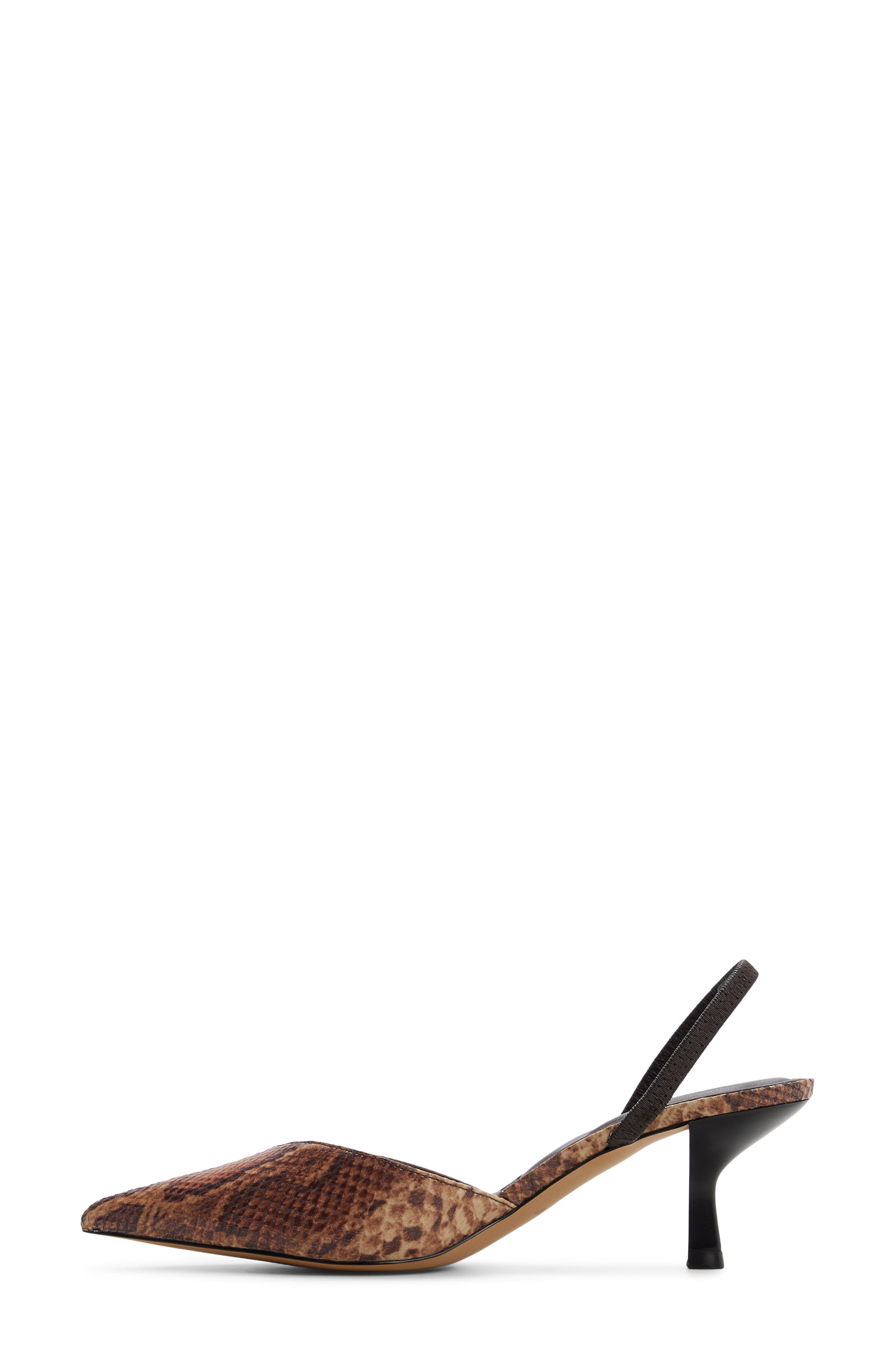 Olivia Pointed Toe Slingback Pump, Alternate, color, BROWN MULTI