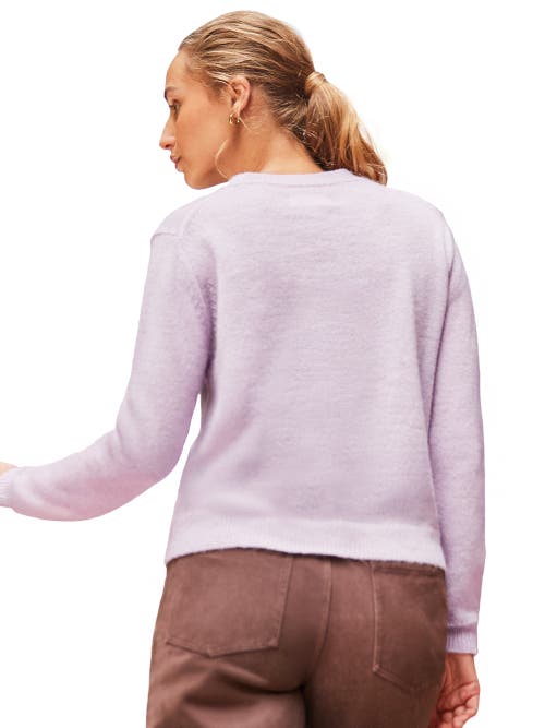 Ro&zo Long Sleeve Applique Knit Jumper In Purple